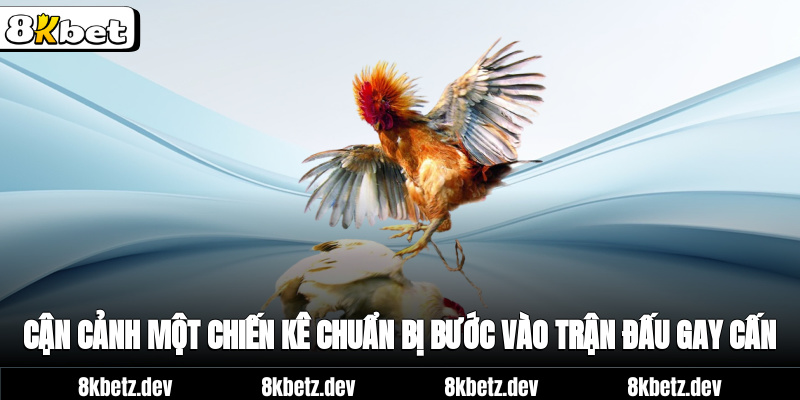 Cận cảnh một chiến kê chuẩn bị bước vào trận đấu gay cấn